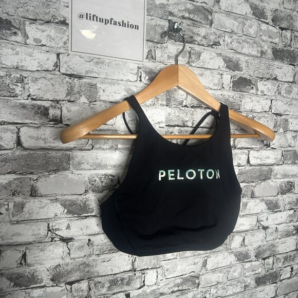 EUC Lululemon Peloton Sports Bra Black Size 8 - Picture 2 of 11